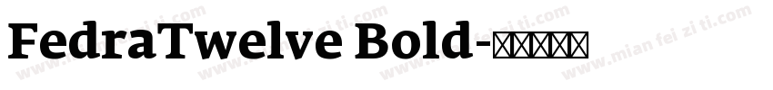 FedraTwelve Bold字体转换